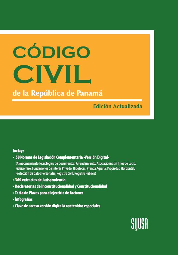 Portada de Código Civil de la República de Panamá