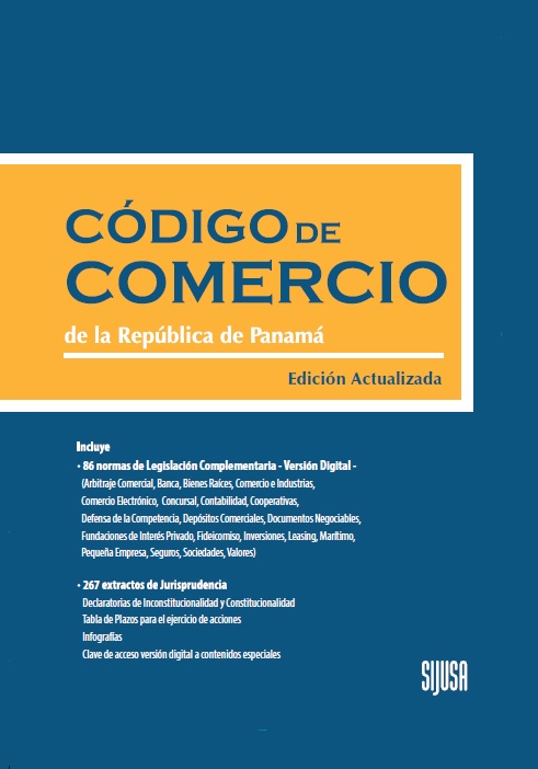 Portada de Código de Comercio de la República de Panamá