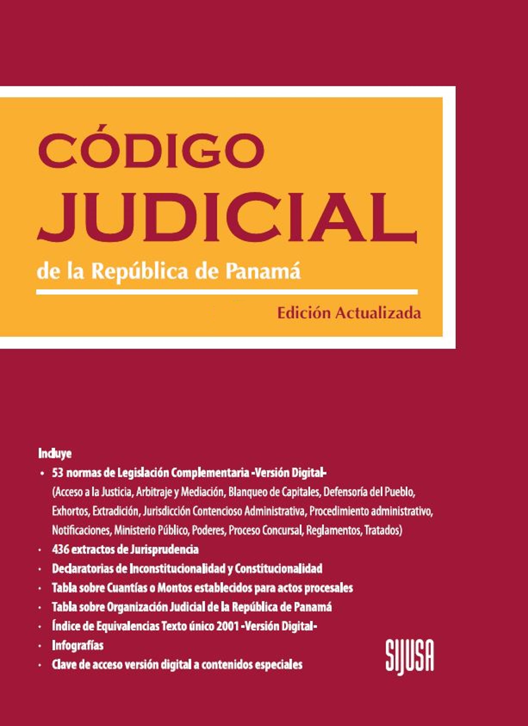 Portada de Código Judicial de la República de Panamá
