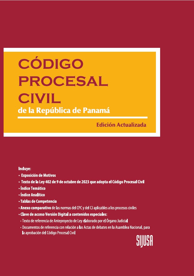 Portada de Código Procesal Civil de la República de Panamá