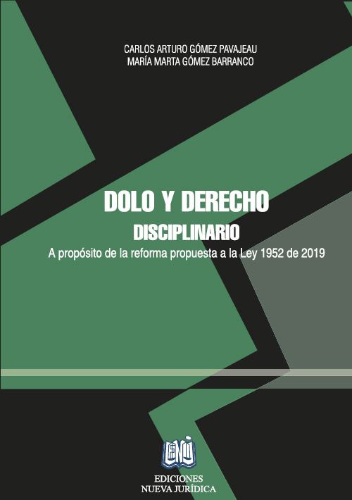 Portada de Dolo y Derecho Disciplinario