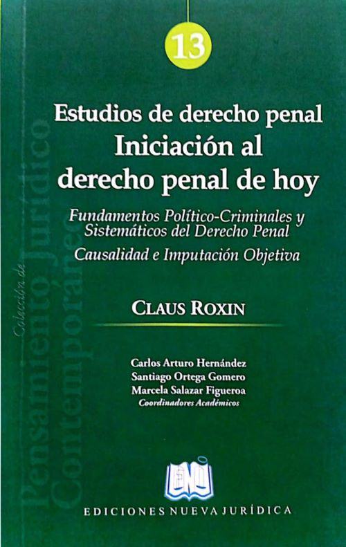 Portada de Estudios de Derecho Penal. Iniciación al Derecho Penal de Hoy