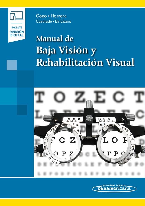 Portada de Manual de Baja Visión y Rehabilitación Visual